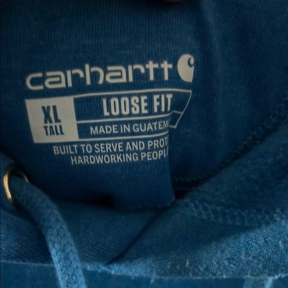 Carhartt Men's Blue Hoodie Sweater - Picture 2 of 4